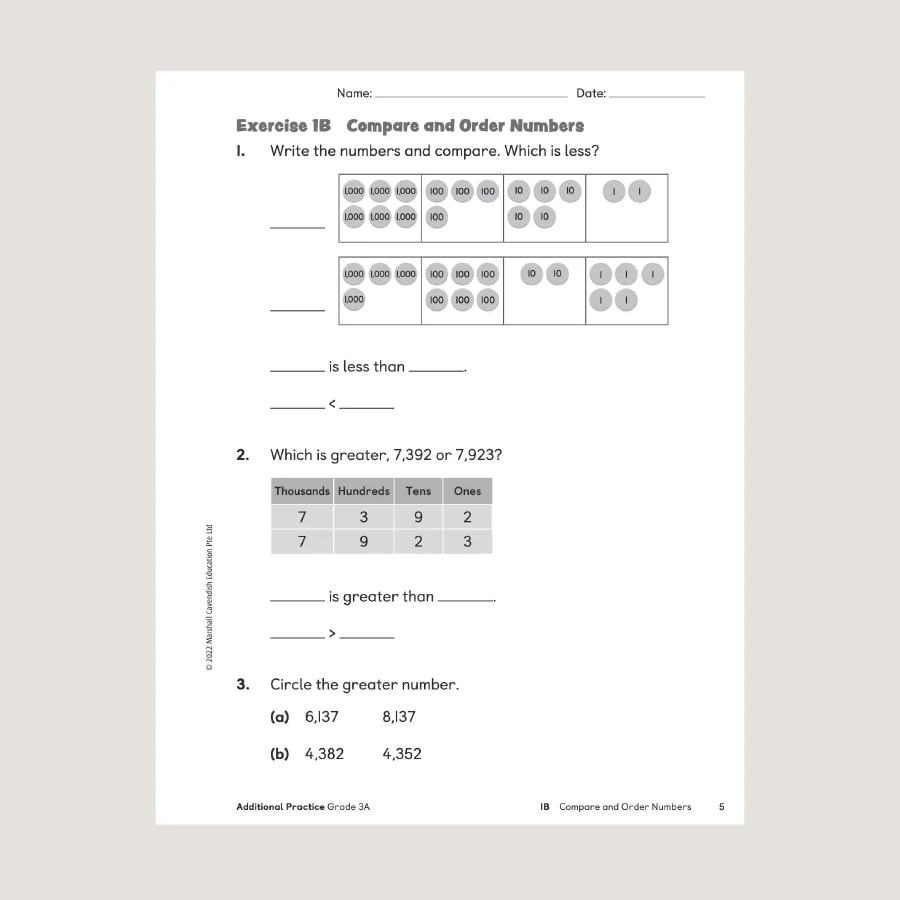 Primary Mathematics Additional Practice 3A (2022 Edition) - Image 2