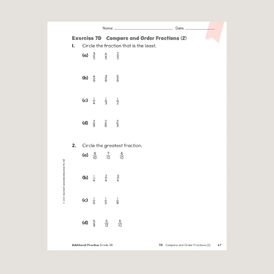 Primary Mathematics Additional Practice 3B (2022 Edition) - Image 2