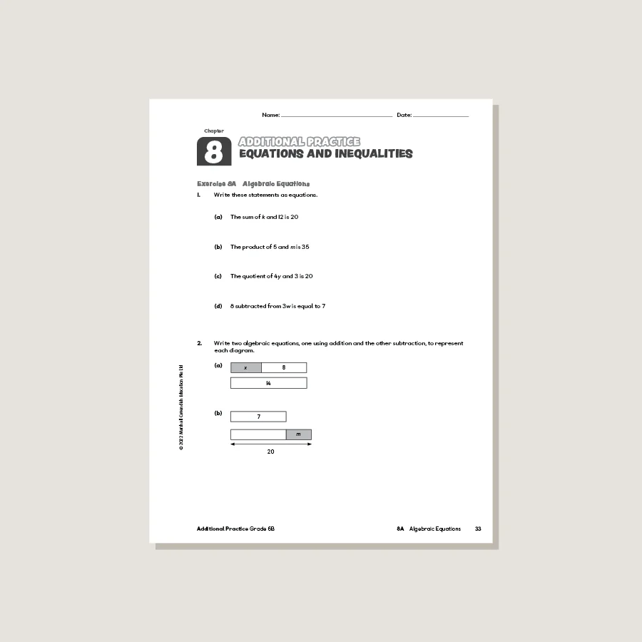 Primary Mathematics Additional Practice 6B (2022 Edition) - Image 2