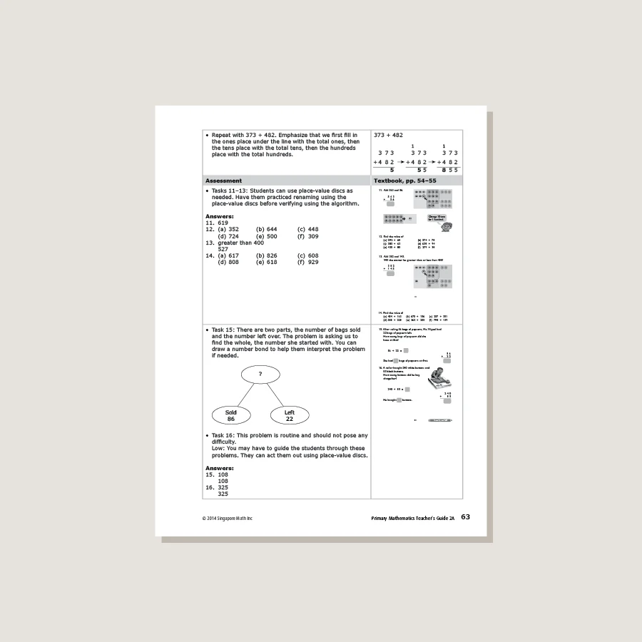 Primary Mathematics Common Core Edition Teacher's Guide 2A - Image 3