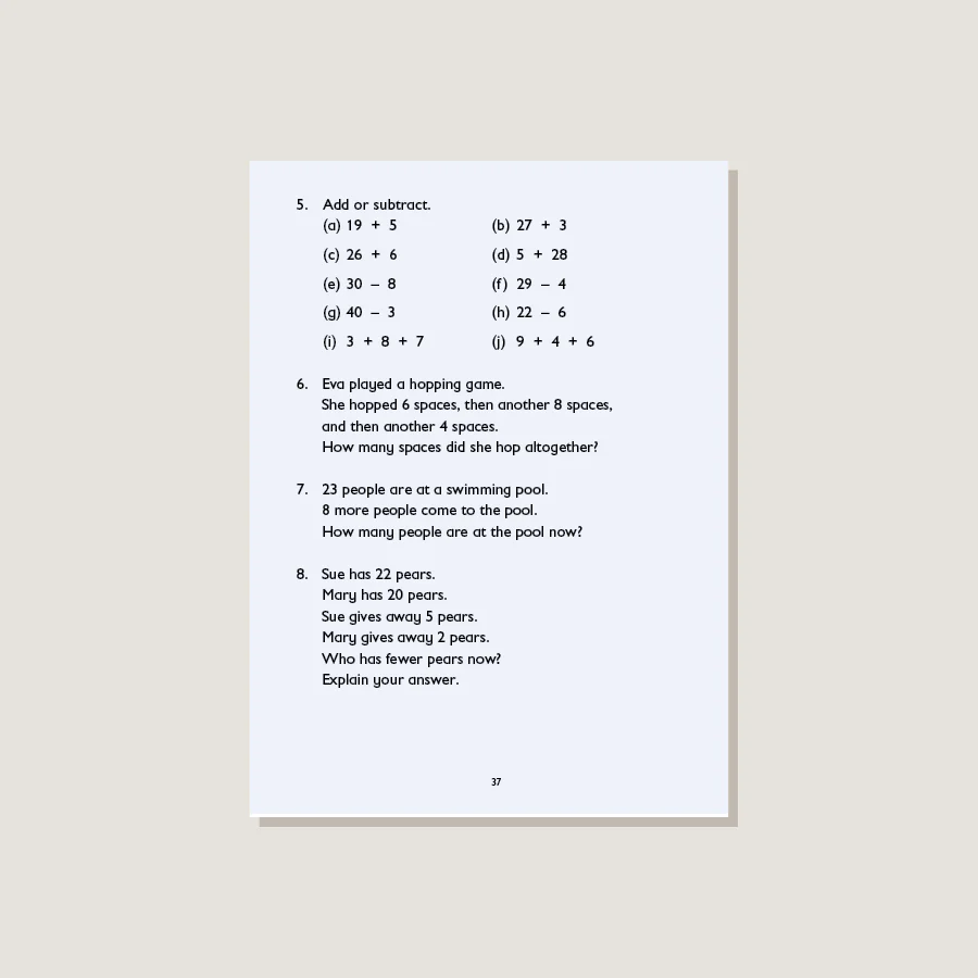 Primary Mathematics Common Core Edition Textbook 1B - Image 3