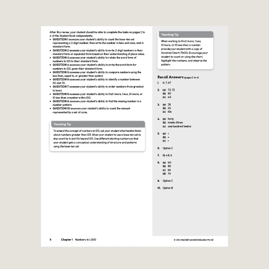 Primary Mathematics Home Instructor's Guide 2A (2022 Edition) - Blemished - Image 4