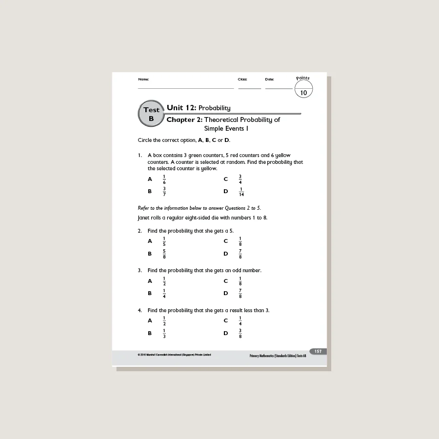 Primary Mathematics Standards Edition Tests 6B - Image 3