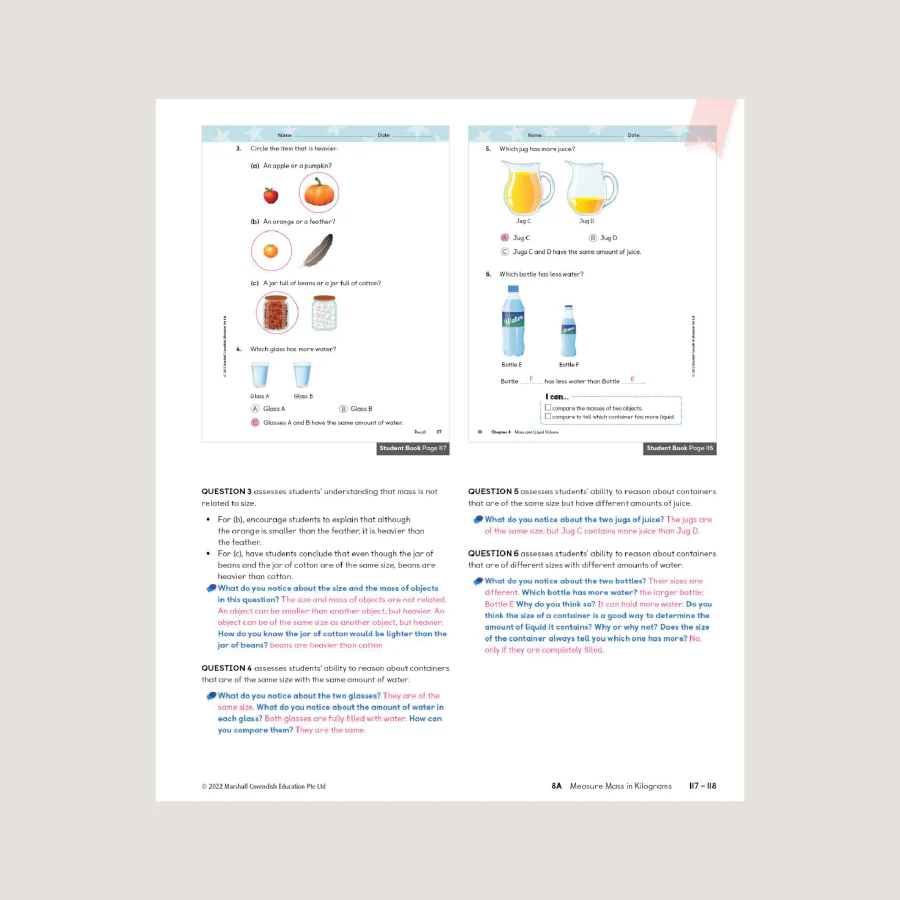 Primary Mathematics Teacher's Guide 3B (2022 Edition) - Blemished - Image 4